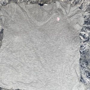 Light Grey Polo V-Neck
